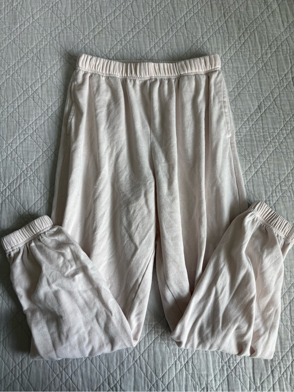 Garage Cozy Cream Jogger Sweatpants Size Small